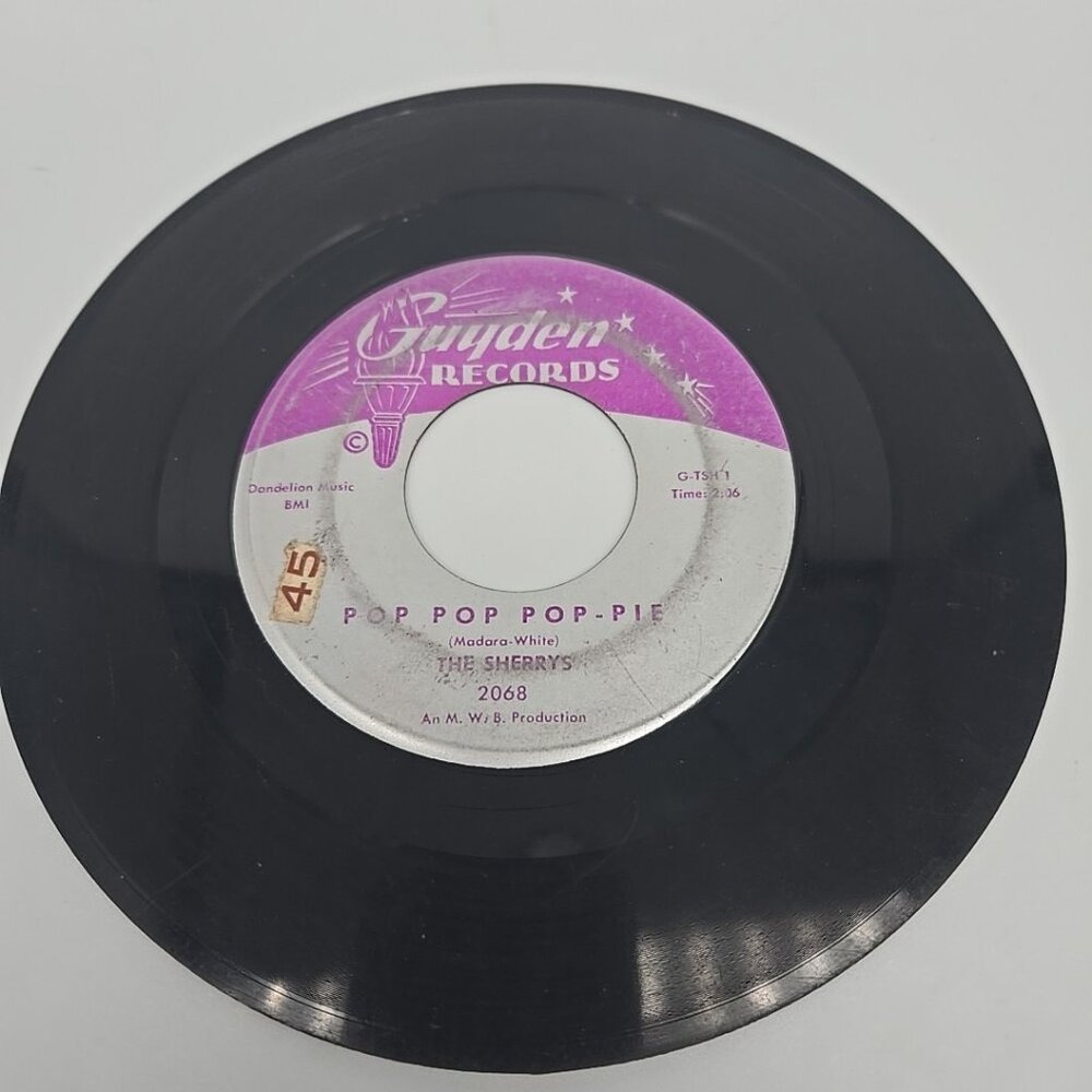 Pop Pop Pop Pie / Your Hand In Mine by The Sherrys 45 RPM Vinyl The Popeye Dance